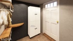 Bukle Çok Amaçlı Mutfak Banyo Ayakkabılık Dolabı 180 Cm 6 Bölmeli