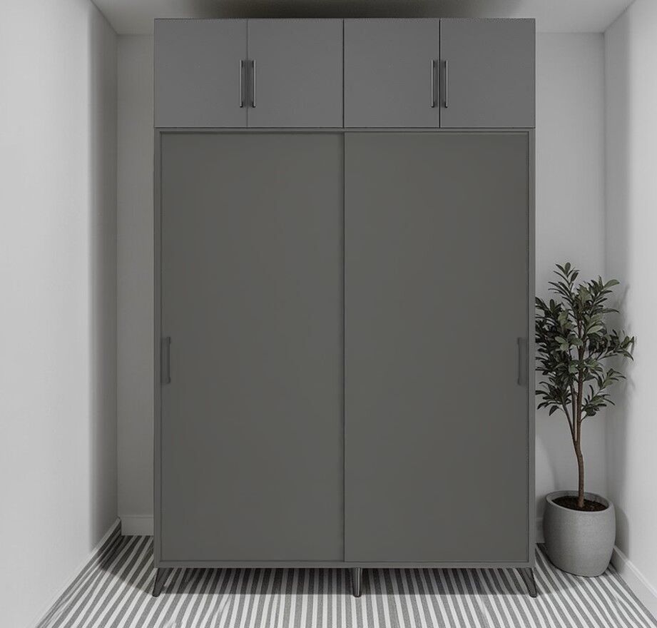 Viva Sürgülü Yüklük Modülü Portmanto Vestiyer Ayakkabılık Füme