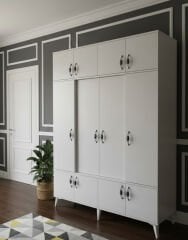 Averon Portmanto Vestiyer Ayakkabılık Dolap Ücretsiz Kurulum Beyaz M1