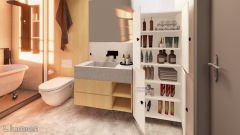 Piento Çok Amaçlı Mutfak Banyo Ayakkabılık Dolabı 180cm 6 Bölmeli