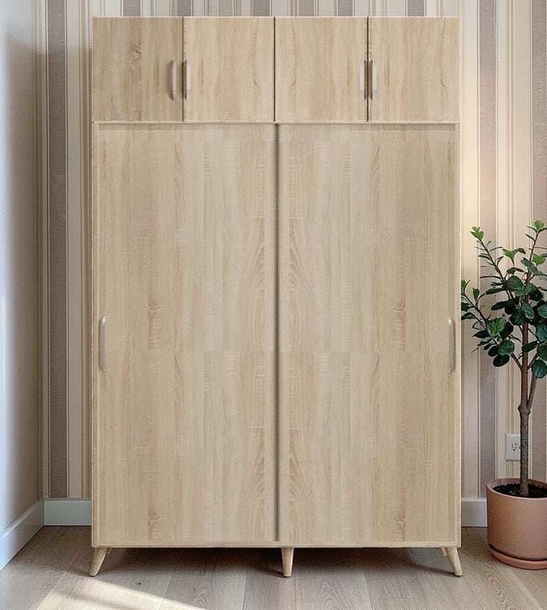 Viva Sürgülü Yüklük Modülü Portmanto Vestiyer Ayakkabılık Meşe