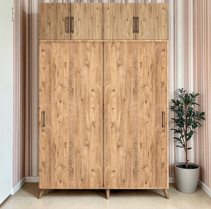 Viva Sürgülü Yüklük Modülü Portmanto Vestiyer Ayakkabılık Çam