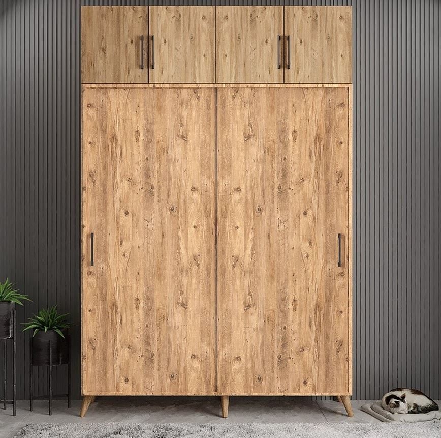 Viva Sürgülü Yüklük Modülü Portmanto Vestiyer Ayakkabılık Çam