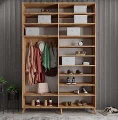 Viva Sürgülü Yüklük Modülü Portmanto Vestiyer Ayakkabılık Çam