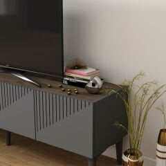 Erva Tv Ünitesi Tv Sehpası Antrasit-ceviz