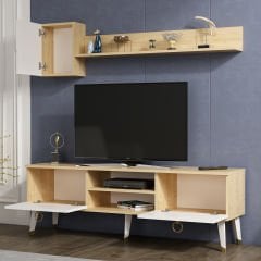 Gama Tv Ünitesi Tv Sehpası Safirmeşe-beyaz 150 cm