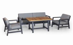 Madera Alüminyum Bahçe Balkon Oturma Grubu 3+1+1+Masa
