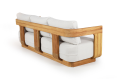 Garniş Masif Ahşap İroko Ağacı Oturma Grubu Bahçe Balkon Koltuk Takımı 3+1+1+ Masa