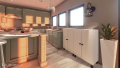 Dies Çok Amaçlı Mutfak Banyo AYAKKABILIK Dolabı 140 Cm