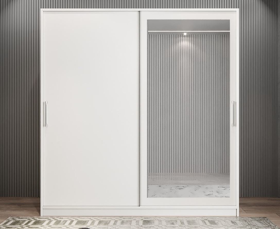 Alba Sürgülü Portmanto Vestiyer  Beyaz- Ücretsiz Montaj Hizmeti