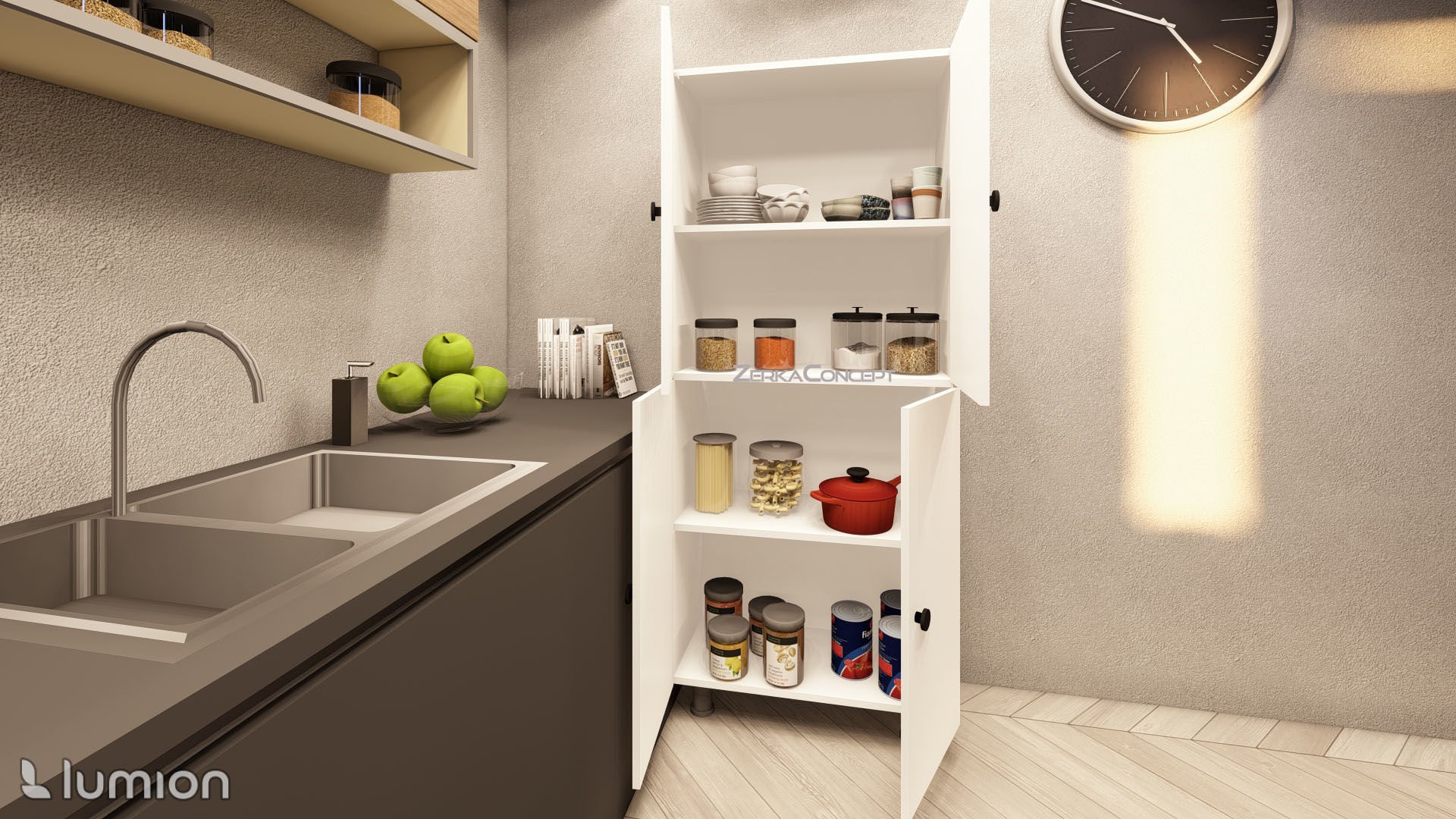 Modus Çok Amaçlı Mutfak Banyo AYAKKABILIK Dolabı 70 Cm 6 Bölmeli
