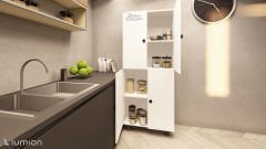 Modus Çok Amaçlı Mutfak Banyo AYAKKABILIK Dolabı 70 Cm 6 Bölmeli