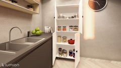 Modus Çok Amaçlı Mutfak Banyo AYAKKABILIK Dolabı 70 Cm 6 Bölmeli