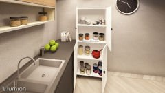 Modus Çok Amaçlı Mutfak Banyo AYAKKABILIK Dolabı 70 Cm 6 Bölmeli