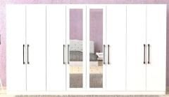 Damla 8 Kapaklı Dolap Gardırop Beyaz - Ücretsiz Kurulum