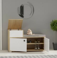 Cool Minderli Ayakkabılık Safirmeşe-Beyaz