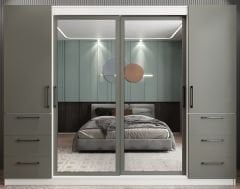 Bella Sürgü Kapaklı Dolap Gardırop BF - Ücretsiz Kurulum