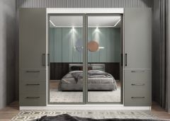 Bella Sürgü Kapaklı Dolap Gardırop BF - Ücretsiz Kurulum