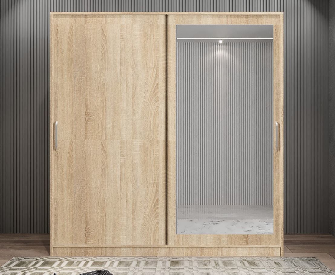 Alba Sürgülü Portmanto Vestiyer Meşe - Ücretsiz Montaj Hizmeti