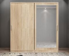 Alba Sürgülü Portmanto Vestiyer Meşe - Ücretsiz Montaj Hizmeti