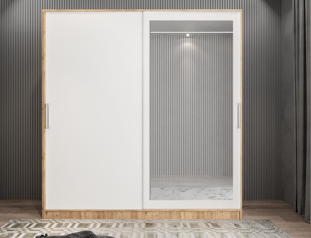 Alba Sürgülü Portmanto Vestiyer Çam Beyaz - Ücretsiz Montaj Hizmeti