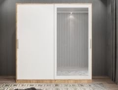 Alba Sürgülü Portmanto Vestiyer Çam Beyaz - Ücretsiz Montaj Hizmeti