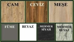 Başak 8 Kapaklı Dolap Gardırop Füme - Ücretsiz Kurulum