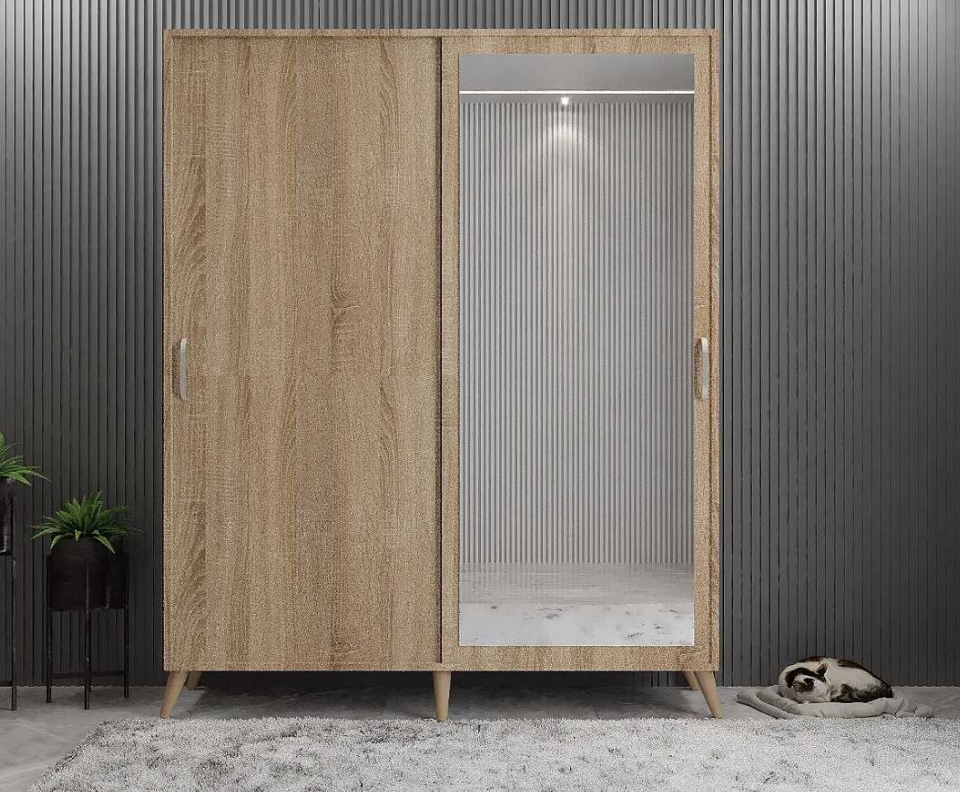 İmaj Sürgülü Portmanto Vestiyer Meşe - Ücretsiz  Kurulum