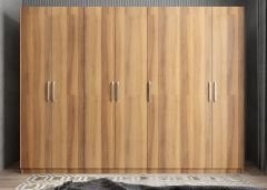 Harika 7 Kapaklı Dolap Gardırop Ceviz - Ücretsiz Kurulum