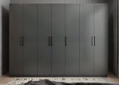 Harika 7 Kapaklı Dolap Gardırop Füme - Ücretsiz Kurulum