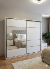 Bulut Sürgülü Dolap Gardırop 230 cm  - Montaj Dahil-Byz
