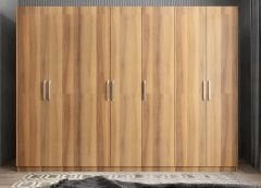 Melisa 7 Kapaklı Dolap Gardırop Ceviz - Ücretsiz Kurulum