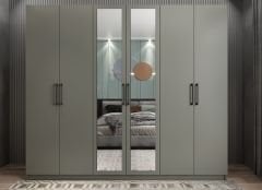 Alessi 6 Kapaklı Dolap Gardırop Füme