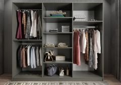 Alessi 6 Kapaklı Dolap Gardırop Füme