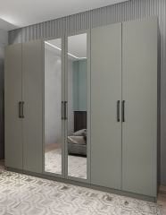 Alessi 6 Kapaklı Dolap Gardırop Füme