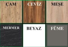 Alessi 6 Kapaklı Dolap Gardırop Füme