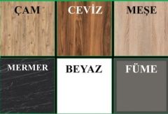 Alessi 6 Kapaklı Dolap Gardırop Çam