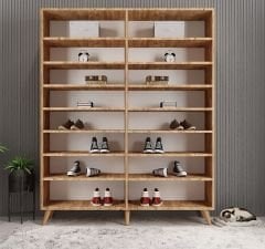 Duke 4 Kapaklı Ayakkabılık Çam 180 cm M2- Ücretsiz Kurulum