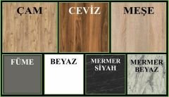 Cartel 6 Kapaklı Gizli Çekmeceli Gardırop Dolap Ceviz - Ücretsiz Kurulum