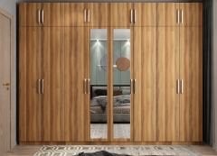 Hugo 8 Kapaklı Dolap Gardırop Ceviz - Ücretsiz Kurulum