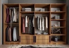 Padova 8 Kapaklı Dolap Gardırop Ceviz - Ücretsiz Kurulum