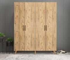 Sedef Portmanto Vestiyer Ayakkabılık Çam-Ücretsiz Kurulum