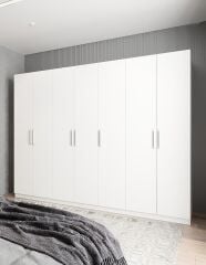 Melisa 7 Kapaklı Dolap Gardırop Beyaz - Ücretsiz Kurulum