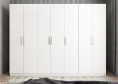 Melisa 7 Kapaklı Dolap Gardırop Beyaz - Ücretsiz Kurulum