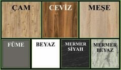 Melisa 7 Kapaklı Dolap Gardırop Çam Füme - Ücretsiz Kurulum