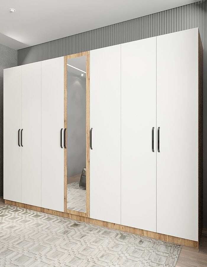 Çağın 7 Kapaklı Dolap Gardırop ÇB- Ücretsiz Kurulum