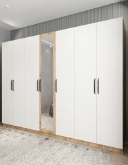 Çağın 7 Kapaklı Dolap Gardırop ÇB- Ücretsiz Kurulum