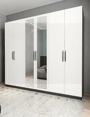 Kayra 6 Kapaklı Gardırop Dolap FB- Ücretsiz Kurulum