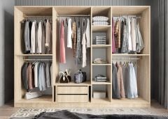 Harika 7 Kapaklı Dolap Gardırop MB- Ücretsiz Kurulum