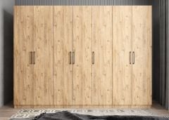 Harika 7 Kapaklı Dolap Gardırop Çam- Ücretsiz Kurulum